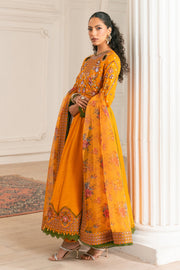 Zivah Apparel Unstitched Embroidered Luxury Lawn 3Pc Suit - Citrina