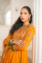 Zivah Apparel Unstitched Embroidered Luxury Lawn 3Pc Suit - Citrina