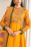Zivah Apparel Unstitched Embroidered Luxury Lawn 3Pc Suit - Citrina