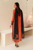 Zarif Exclusive Tabeer Embroidered Raw Silk Unstitched 3Pc Suit D-05 Sangria