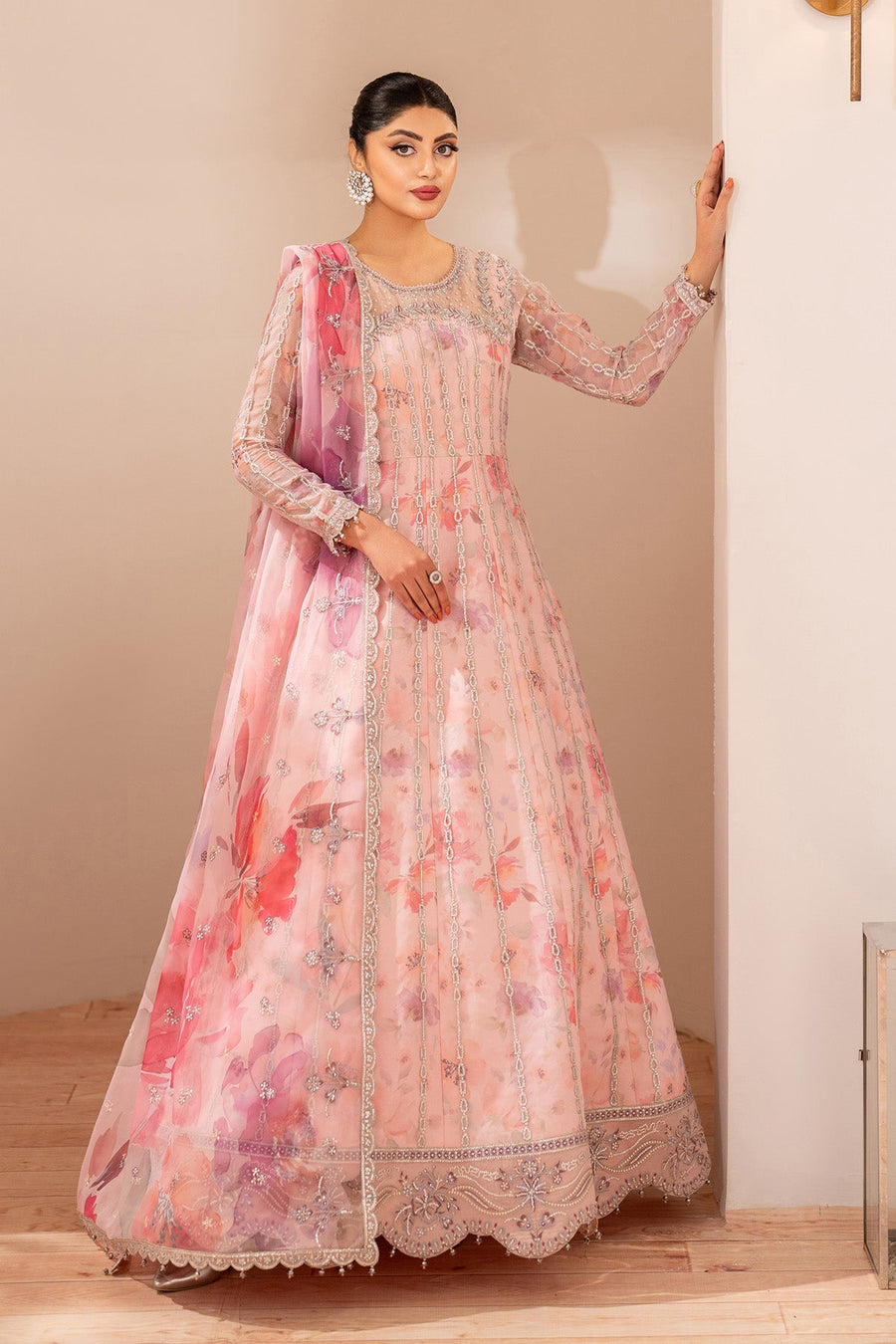 Alizeh Fashion Fleur Embroidered Chiffon Unstitched 3Pc Suit AF-CH-2197-Rimayah