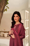 Zarif Exclusive Tabeer Embroidered Raw Silk Unstitched 3Pc Suit D-01 Malika