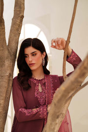 Zarif Exclusive Tabeer Embroidered Raw Silk Unstitched 3Pc Suit D-01 Malika