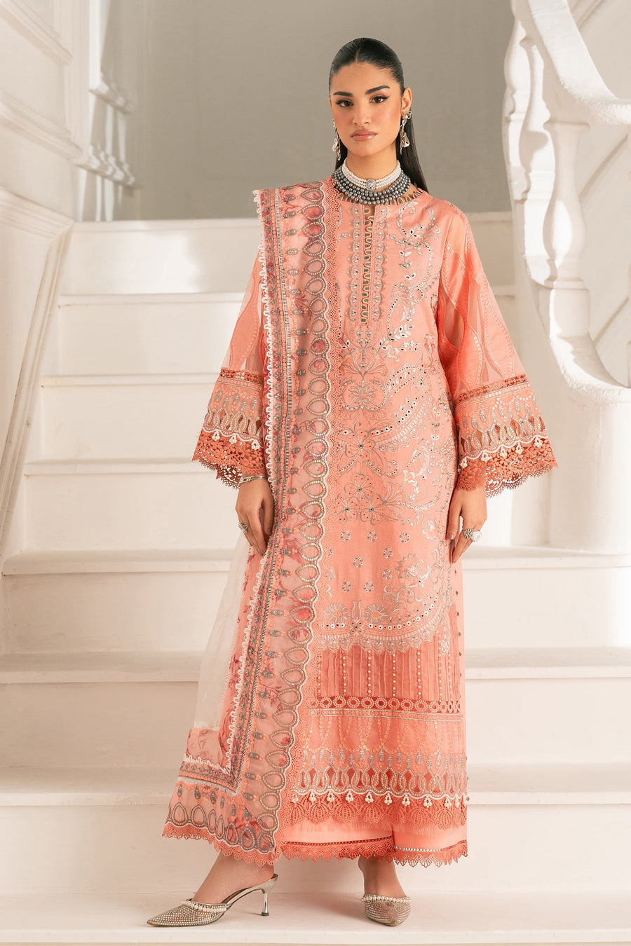 Zivah Apparel Unstitched Embroidered Luxury Lawn 3Pc Suit - Juliet