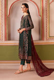 Zarif Mahrosh Embroidered Chiffon Unstitched 3Pc Suit UNST-MUF-07 MINSHA