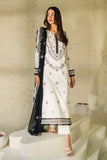 Neeshay Monochrome Embroidered Lawn Unstitched 3Pc Suit - Ivory