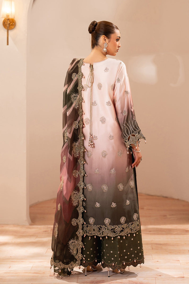 Alizeh Formals Embroidered Shamoz Silk Unstitched 3Pc Suit AF-SS-2231-Rozella