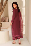 Zarif Exclusive Tabeer Embroidered Raw Silk Unstitched 3Pc Suit D-01 Malika