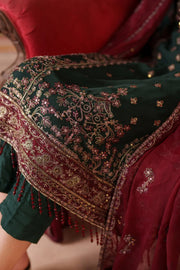 Zarif Mahrosh Embroidered Chiffon Unstitched 3Pc Suit UNST-MUF-07 MINSHA
