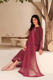 Zarif Exclusive Tabeer Embroidered Raw Silk Unstitched 3Pc Suit D-01 Malika