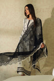 Neeshay Monochrome Embroidered Lawn Unstitched 3Pc Suit - Ivory