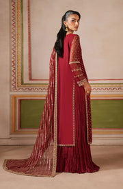 Zarif Falesia Embroidered Net Unstitched 3Pc Suit UNST-HF-01 MUHAAG