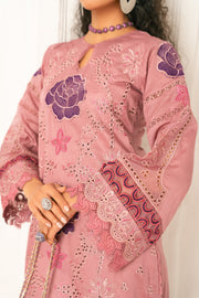 Zivah Apparel Unstitched Embroidered Luxury Lawn 3Pc Suit - Zaran