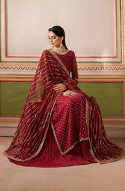 Zarif Falesia Embroidered Net Unstitched 3Pc Suit UNST-HF-01 MUHAAG