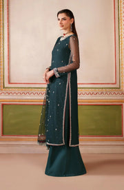 Zarif Falesia Embroidered Net Unstitched 3Pc Suit UNST-HF-02 SHENAAR