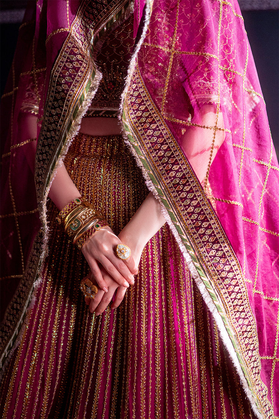 Neeshay Parinaaz Unstitched Wedding Formal Net Dress - JAHANARAH