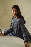 Neeshay Monochrome Embroidered Lawn Unstitched 3Pc Suit - Fume