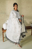 Neeshay Monochrome Embroidered Lawn Unstitched 3Pc Suit - Lueur