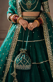 Mallika Jaan by Zevk Unstitched Embroidered Tusel Silk Dress - NOOR-E-JAAN