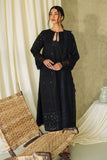 Neeshay Monochrome Embroidered Lawn Unstitched 3Pc Suit - Midnight