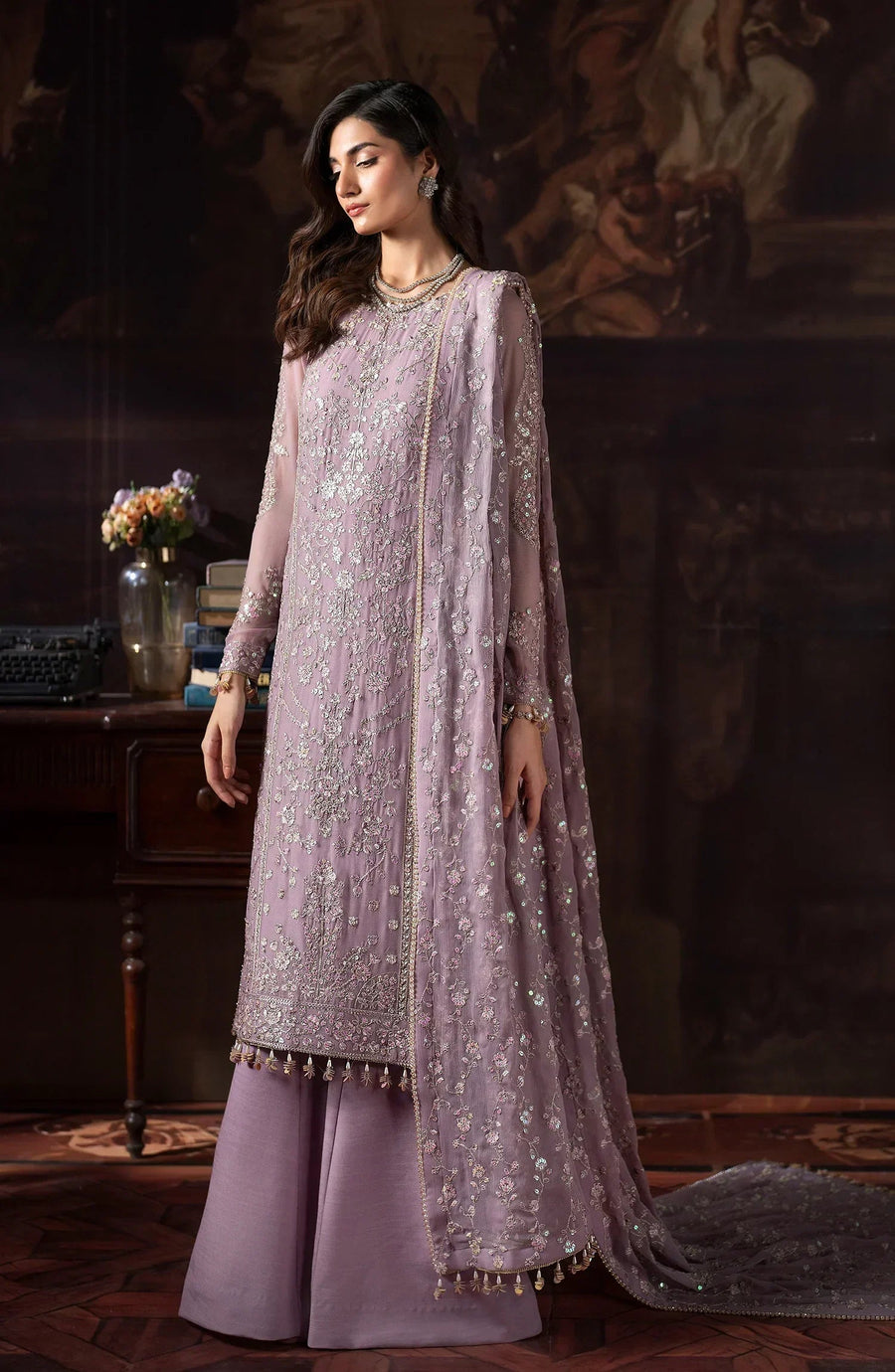 Rouge by Zarif Embroidered Chiffon Unstitched 3Pc Suit ZRW-05 FLORENCE