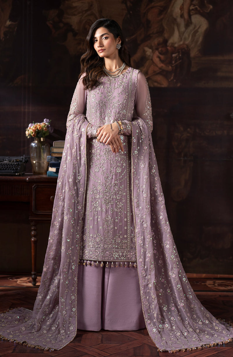 Rouge by Zarif Embroidered Chiffon Unstitched 3Pc Suit ZRW-05 FLORENCE