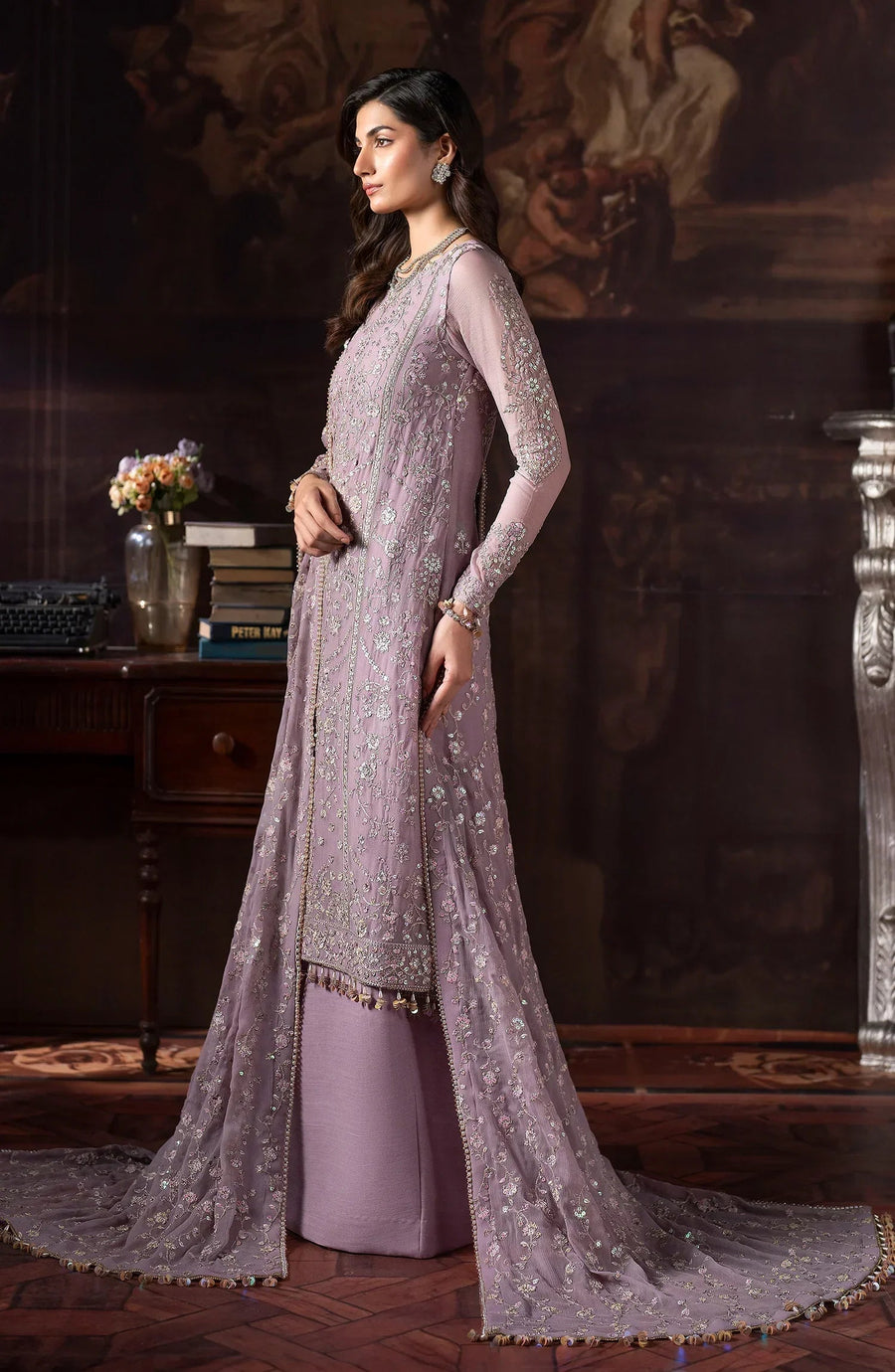 Rouge by Zarif Embroidered Chiffon Unstitched 3Pc Suit ZRW-05 FLORENCE