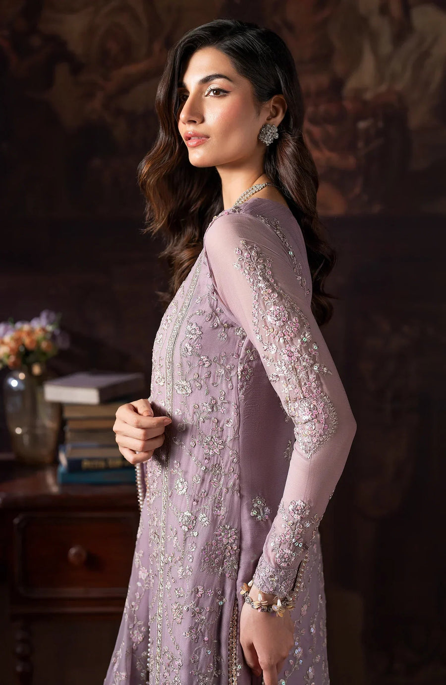 Rouge by Zarif Embroidered Chiffon Unstitched 3Pc Suit ZRW-05 FLORENCE