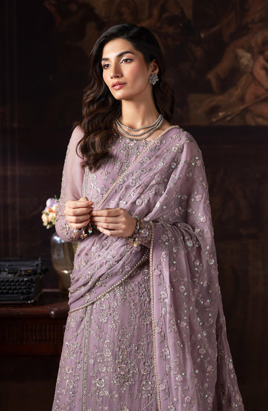 Rouge by Zarif Embroidered Chiffon Unstitched 3Pc Suit ZRW-05 FLORENCE