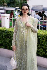 Saad Shaikh Fleurie Vol-02 Luxury Embroidered Organza Unstitched 3Pc Suit - Marisol