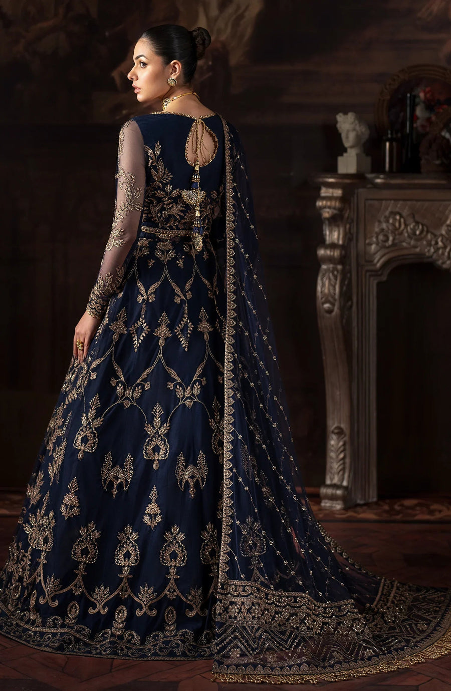 Rouge by Zarif Embroidered Net Unstitched 3Pc Suit ZRW-04 LAVINIA