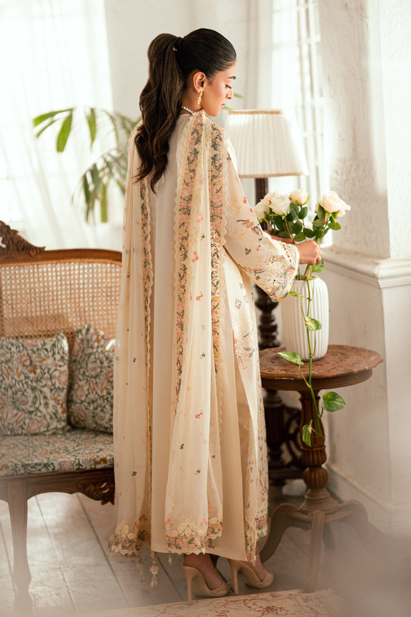 Qalamkar Luxury Lawn Unstitched Embroidered 3Pc Suit SB-01 Rina