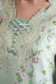 Neeshay Summer Lines Embroidered Lawn Unstitched 3Pc Suit - AVELINE