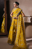 Mallika Jaan by Zevk Unstitched Embroidered Tusel Silk Saree - MARJAAN