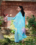 Neeshay Summer Lines Embroidered Lawn Unstitched 3Pc Suit - CELESTIA