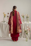 Neeshay Summer Edit Printed Lawn Ready to Wear 3Pc Suit - Rouge