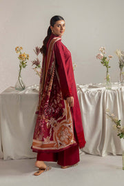 Neeshay Summer Edit Printed Lawn Ready to Wear 3Pc Suit - Rouge