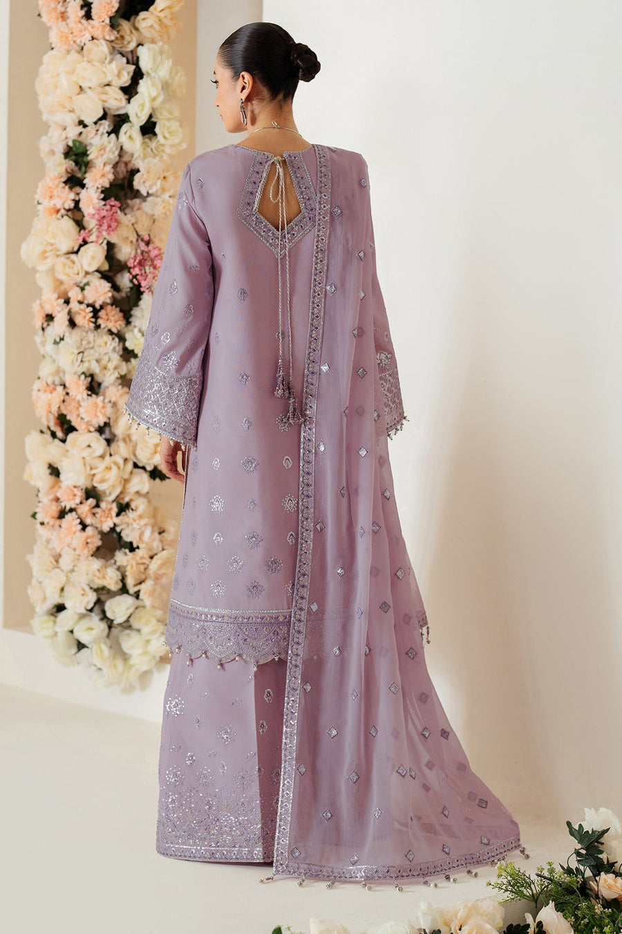 Alizeh Fashion Luxe Embroidered Raw Silk Unstitched 3Pc Suit AF-RS-02-Berry
