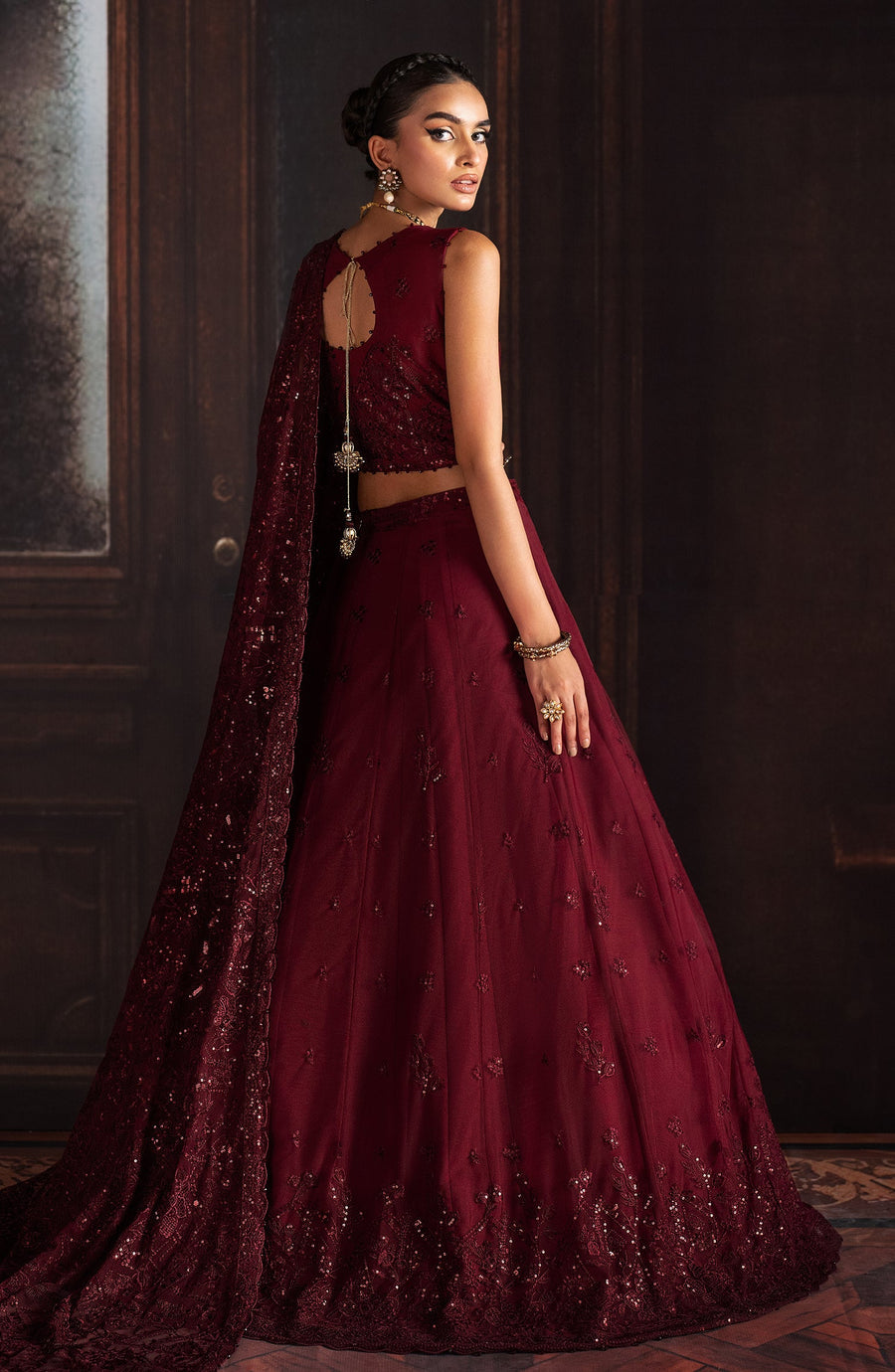 Rouge by Zarif Embroidered Net Unstitched 3Pc Suit ZRW-02 MABEL