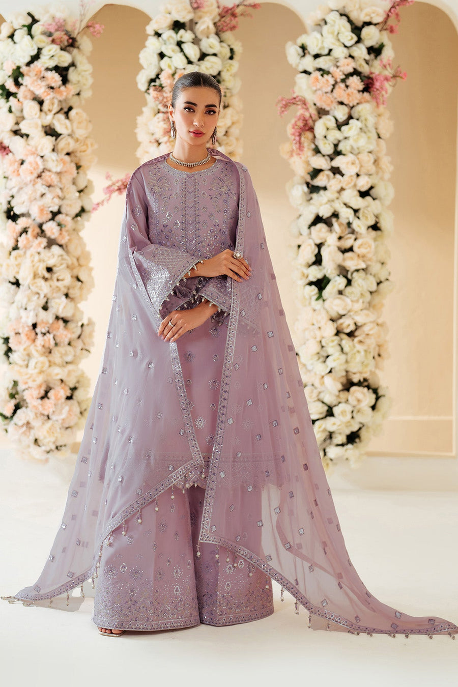 Alizeh Fashion Luxe Embroidered Raw Silk Unstitched 3Pc Suit AF-RS-02-Berry