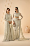 Zarif Riwayat Embroidered Luxury Net Unstitched 3Pc Suit - ATASH