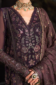 Rouge by Zarif Embroidered Chiffon Unstitched 3Pc Suit ZRW-08 HANNAH