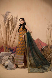 Hemstitch Afsana Vol-02 Embroidered Georgette Chiffon Stitched 3Pc Suit - SOFIANA