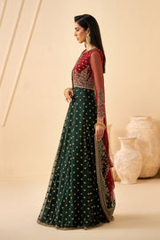 Zarif Riwayat Embroidered Luxury Net Unstitched 3Pc Suit - ELIKA