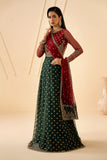 Zarif Riwayat Embroidered Luxury Net Unstitched 3Pc Suit - ELIKA