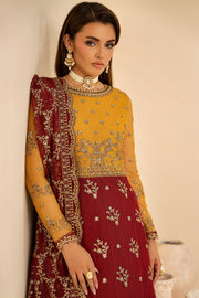 Zarif Riwayat Embroidered Luxury Net Unstitched 3Pc Suit - ASTRA