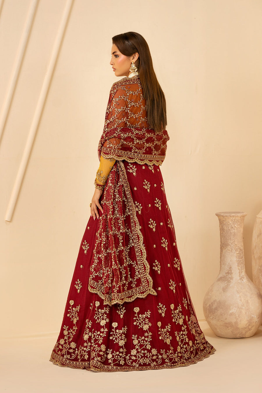 Zarif Riwayat Embroidered Luxury Net Unstitched 3Pc Suit - ASTRA