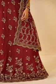 Zarif Riwayat Embroidered Luxury Net Unstitched 3Pc Suit - ASTRA
