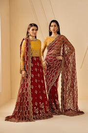 Zarif Riwayat Embroidered Luxury Net Unstitched 3Pc Suit - ASTRA