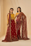 Zarif Riwayat Embroidered Luxury Net Unstitched 3Pc Suit - ASTRA
